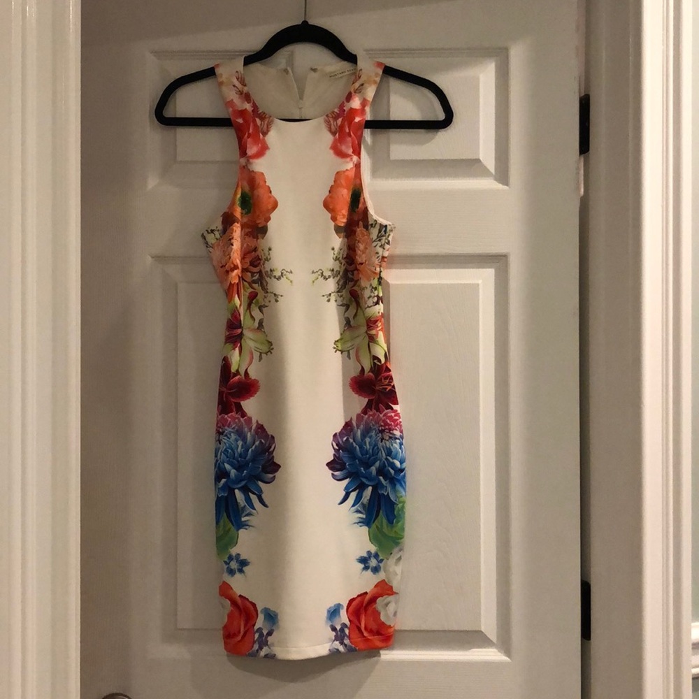 Beautiful Floral White Dress